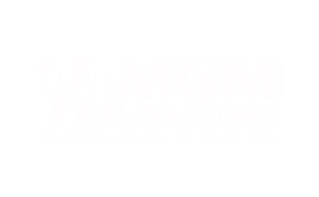 MGM Solutions White Logo